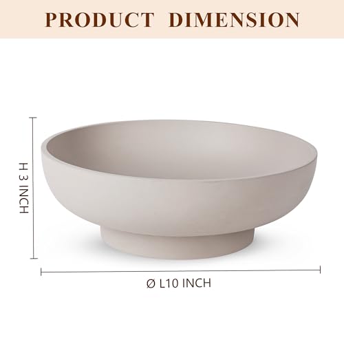 Modern Handicraft Concrete Bowl for Home Decor, Kitchen, Entry