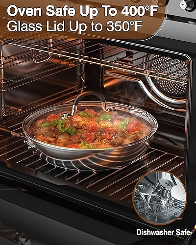 Stainless Steel 10-Piece Cookware Set with Stay-Cool Handles