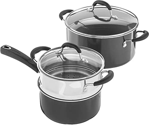 Cuisinart 11-Piece Nonstick Cookware Set, Black Ceramica XT