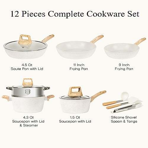Granite Cooking Set with Non Stick Pots & Pans