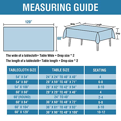 Premium Linen Textured Tablecloth: 60x120 Inch Rectangle, Taupe