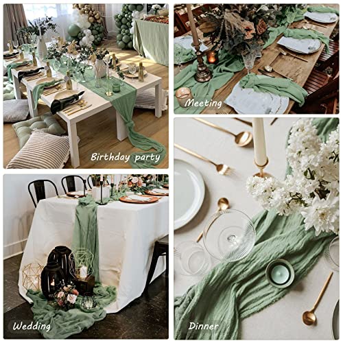 Boho Gauze Table Runner for Wedding Party Decor