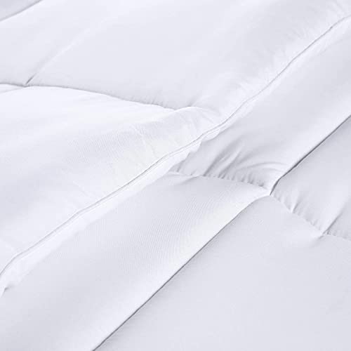 Quilted Comforter Insert with Box Stitched Design - Queen