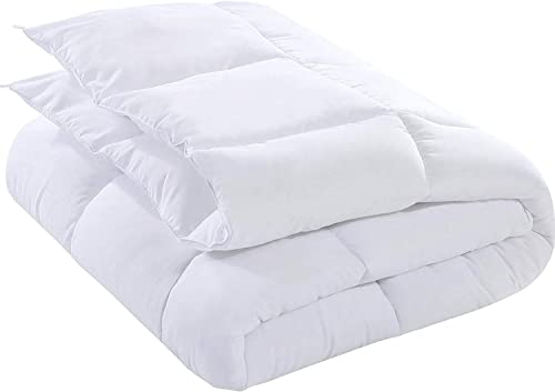 Quilted Comforter Insert with Box Stitched Design - Queen