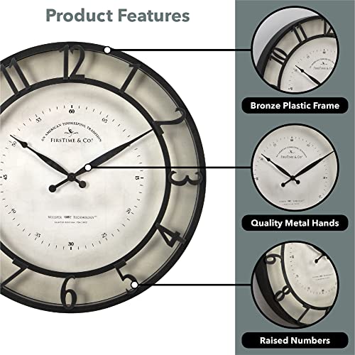 Kensington Brown Wall Clock by FirsTime & Co