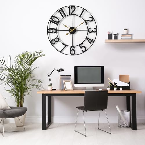 Sorbus Large 24 inch Wall Clock - Decorative Analog