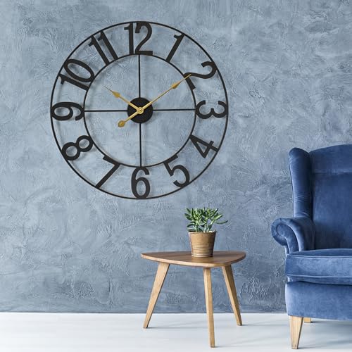 Sorbus Large 24 inch Wall Clock - Decorative Analog
