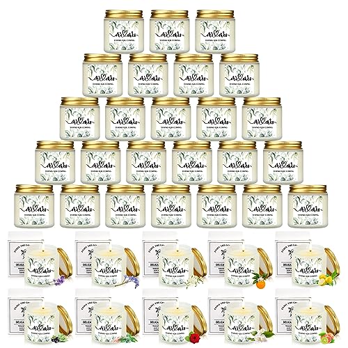 80 Scented Soy Wax Candles for Wedding & Home