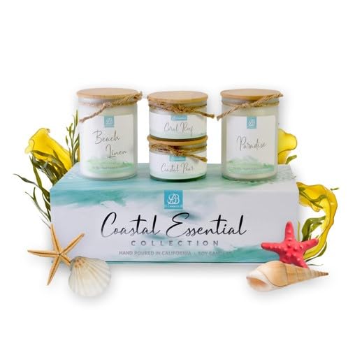 BB Candles Coastal Essentials Scented Candle Gift Set