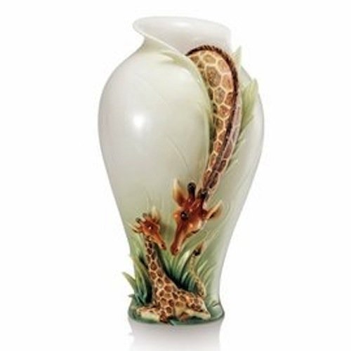 Franz Porcelain Endless Beauty giraffe vase in midsize