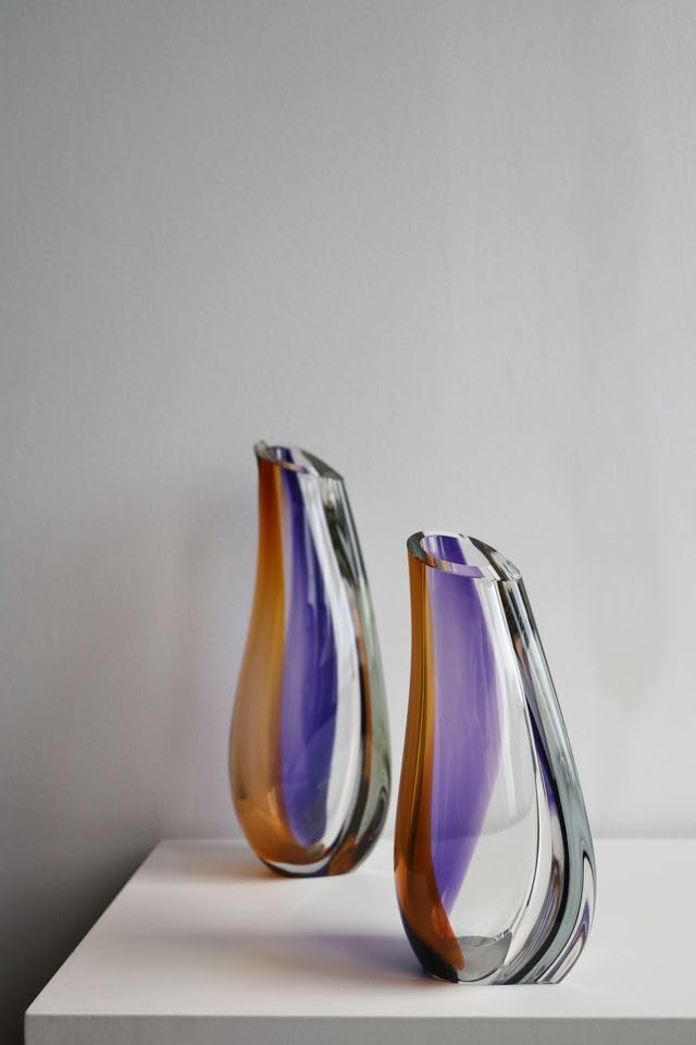Purple High Kosta Boda Orchid Vase