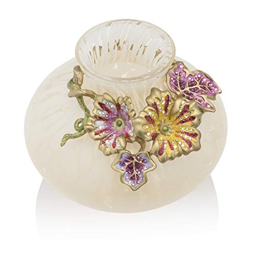 Holland Leaf and Flower Vase by Jay Strongwater