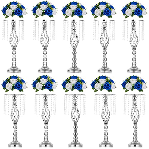 Wedding Vase & Artificial Flowers Set for Table Centerpieces