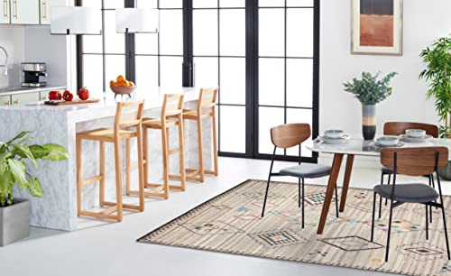 Hand-Knotted Moroccan Boho Tribal Area Rug