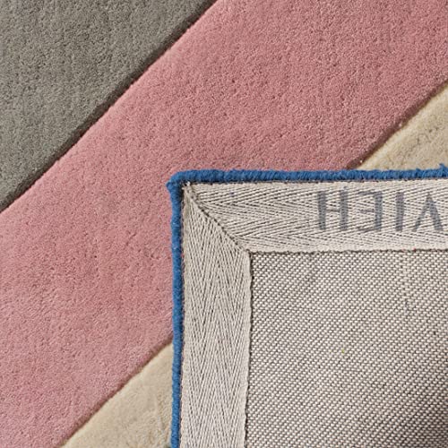 Mid-Century Modern Grey/New Zealand Wool Area Rug