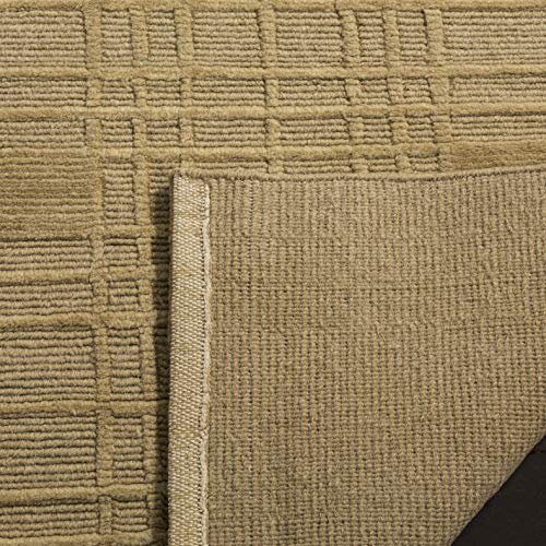 Hand-Knotted Gold Wool Area Rug 6' x 9