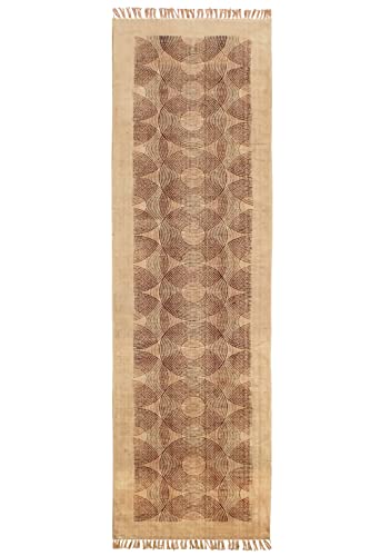 Boho Brown Handmade Kilim Area Rug 12x18 Feet