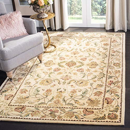Bergama Handmade Ivory Wool Area Rug 9'6" x 13'6