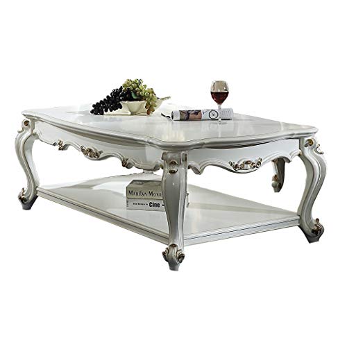 Antique Pearl Wood & Resin Coffee Table