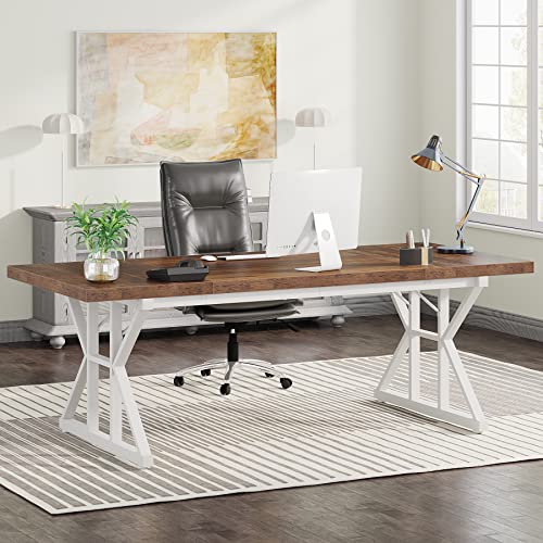 Modern Executive Desk for Home Office, 70.8 Inch