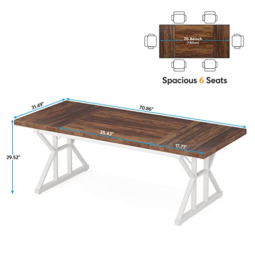 Modern Executive Desk for Home Office, 70.8 Inch