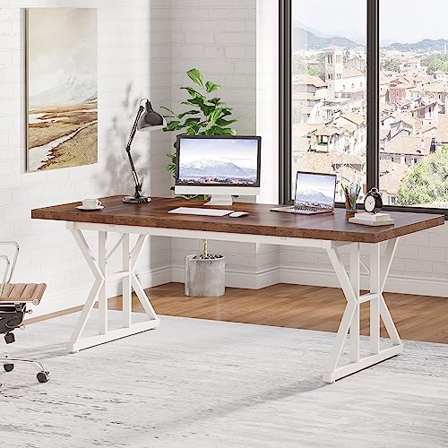 Modern Executive Desk for Home Office, 70.8 Inch