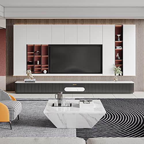 POVISON Modern Minimalist TV Stand and Storage