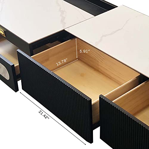 POVISON Modern Minimalist TV Stand and Storage