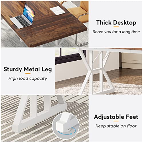 Modern Executive Desk for Home Office, 70.8 Inch