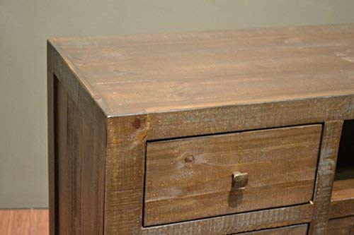 Greenview 76-Inch Forged Iron Base TV Stand