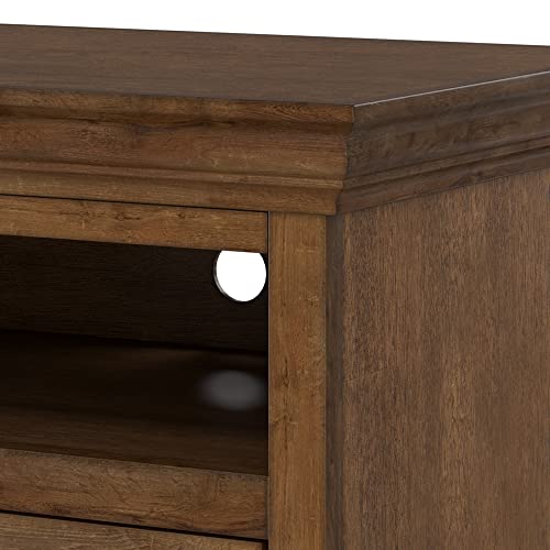 Laguna Traditional Fireplace TV Stand in Bourbon Finish