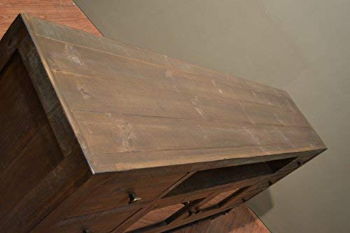 Greenview 76-Inch Forged Iron Base TV Stand