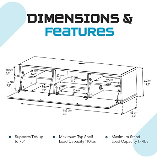 Elegant Walnut TV Stand with Hidden Wheels