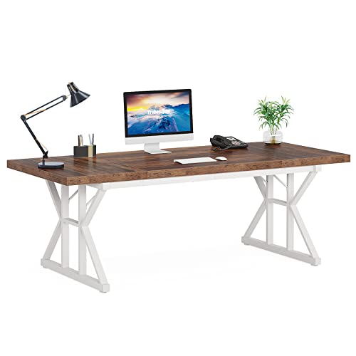Modern Executive Desk for Home Office, 70.8 Inch