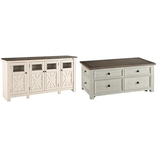 Ashley Bolanburg Farmhouse TV Stand & Coffee Table