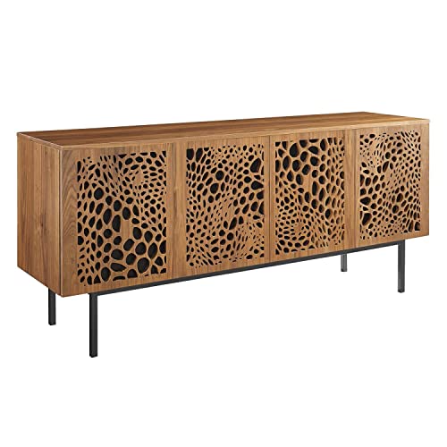 Walnut 73" Wood TV Stand by Modway