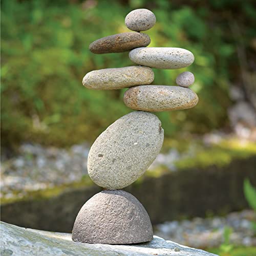 Eight-Stone Balancing Cairn - Indoor/Outdoor Garden Decor Idea
