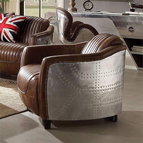 Retro Brown Leather Acme Brancaster Chair