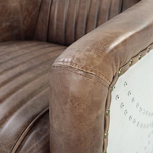 Retro Brown Leather Acme Brancaster Chair