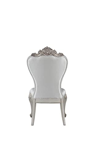 Cream & Golden Ivory Tufted Side Chairs - Set of 2
