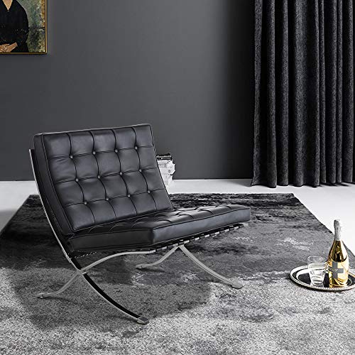 Elegant Foldable Leather Lounge Chair for Home