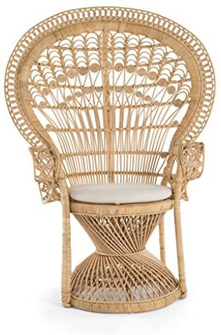 Gold Rattan Peacock Chair for Stylish Interiors