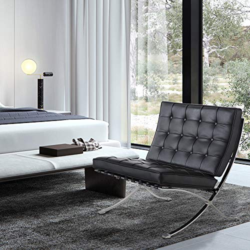 Elegant Foldable Leather Lounge Chair for Home