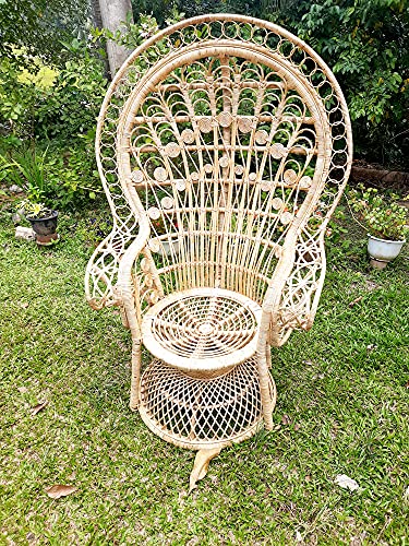 Gold Rattan Peacock Chair for Stylish Interiors