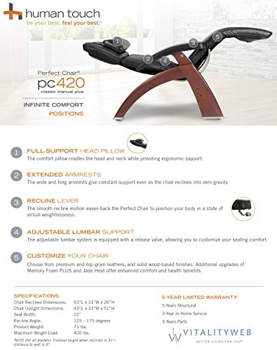 Classic Zero-Gravity Recliner with Memory Foam