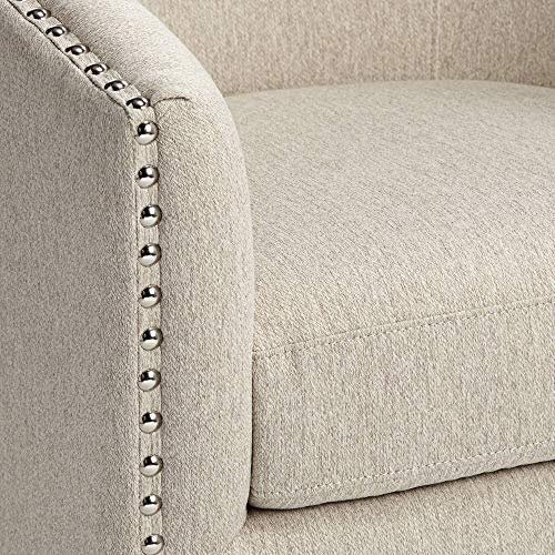 Oatmeal Swivel Accent Chair by Studio 55D