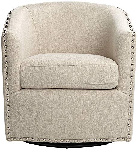 Oatmeal Swivel Accent Chair by Studio 55D