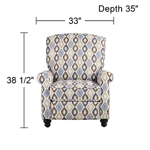 Stylish Blue Diamond Recliner Chair for Relaxation
