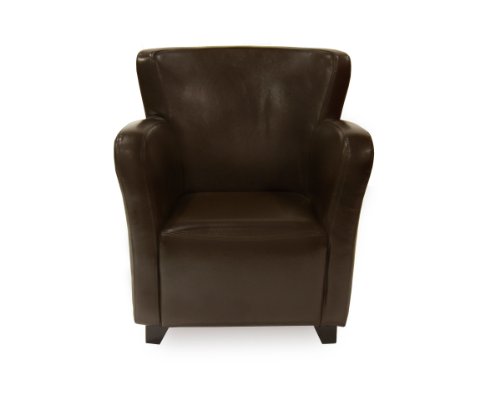 Blake Dark Brown Club Chair for Modern Decor