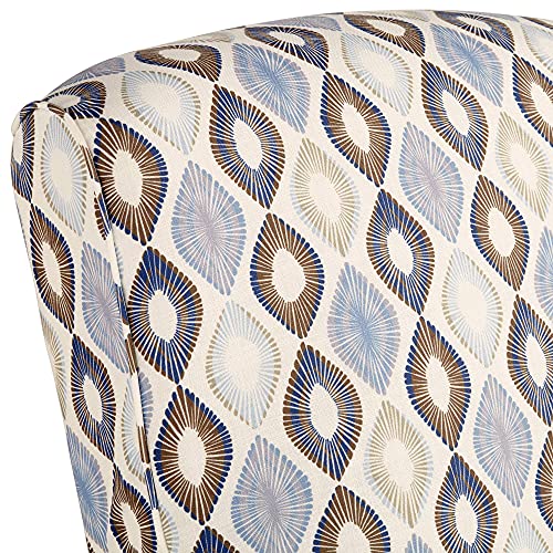 Stylish Blue Diamond Recliner Chair for Relaxation